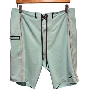 Nike 6.0 Action Board Shorts Mens 34 Mint Green 6.0 Action Sports Swim Trunks